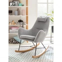 Mørteens Rocking chair Harpster - Tissu - Gris -Pas Cher Fauteuils Magasin 1000005821 181115 14284602 MOOD GALLERYIMAGES P000000001000005821 mood