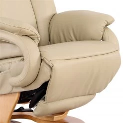 Modoform Fauteuil de relaxation Casey - Cuir véritable / Imitation cuir - Crème -Pas Cher Fauteuils Magasin 1000005892 200324 13584100010 DETAILS P000000001000005892