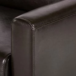 Maison Belfort Fauteuil Fragola - Cuir véritable Marron foncé -Pas Cher Fauteuils Magasin 1000015216 210901 14170900027 DETAILS P000000001000015216