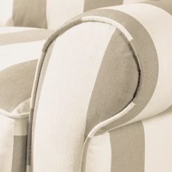 Maison Belfort Fauteuil à oreilles Sofia XXL - Beige / Blanc -Pas Cher Fauteuils Magasin 1000031055 210720 13463800019 DETAILS P000000001000031055