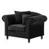 Jack & Alice Fauteuil York - Velours Anthracite -Pas Cher Fauteuils Magasin 1000031491 190110 09412700001 IMAGE P000000001000031491