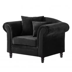Jack & Alice Fauteuil York - Velours Anthracite