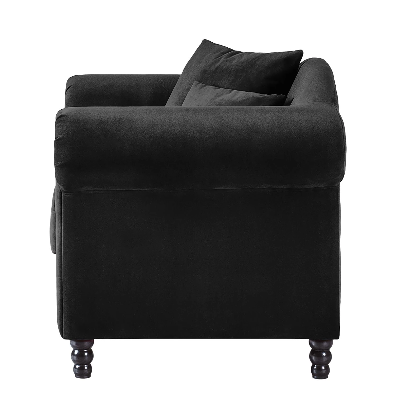 Jack & Alice Fauteuil York - Velours Anthracite 7 Jack & Alice Fauteuil York - Velours Anthracite – Image 5