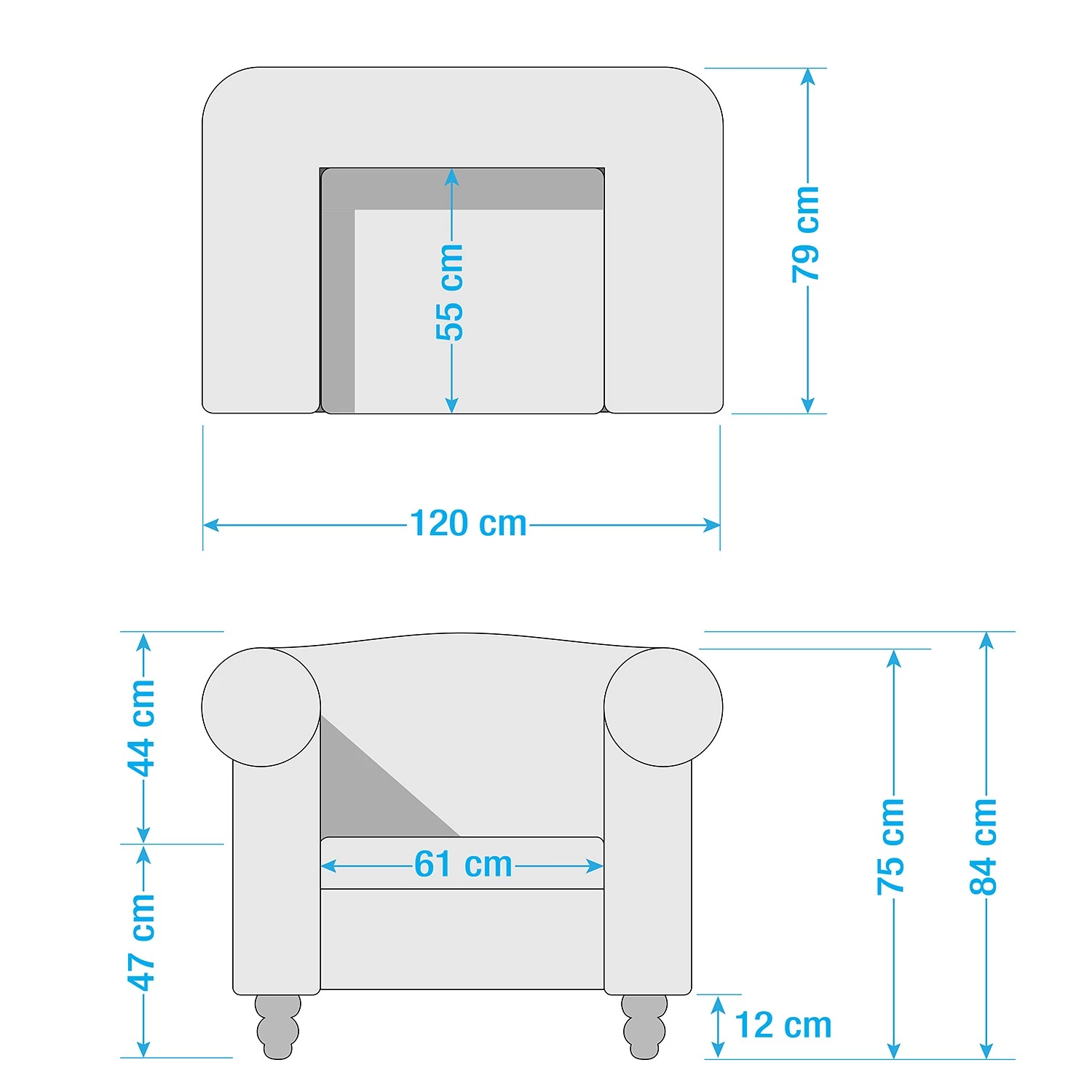 Jack & Alice Fauteuil York - Velours Anthracite 13 Jack & Alice Fauteuil York - Velours Anthracite – Image 11