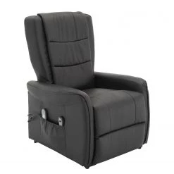 Modoform Fauteuil de relaxation Nesna - Cuir véritable / Imitation cuir - Noir -Pas Cher Fauteuils Magasin 1000035467 190412 14282400004 GALLERYIMAGES P000000001000035467