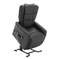 Modoform Fauteuil de relaxation Nesna - Cuir véritable / Imitation cuir - Noir -Pas Cher Fauteuils Magasin 1000035467 190412 14282400005 GALLERYIMAGES P000000001000035467