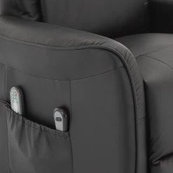 Modoform Fauteuil de relaxation Nesna - Cuir véritable / Imitation cuir - Noir -Pas Cher Fauteuils Magasin 1000035467 190412 14282400008 GALLERYIMAGES P000000001000035467