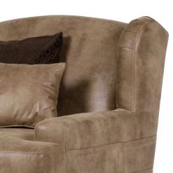 Red Living Grand fauteuil à oreilles Dream - Microfibre marron -Pas Cher Fauteuils Magasin 1000039692 220831 030 DETAILS P000000001000039692