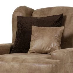 Red Living Grand fauteuil à oreilles Dream - Microfibre marron -Pas Cher Fauteuils Magasin 1000039692 220831 031 DETAILS P000000001000039692