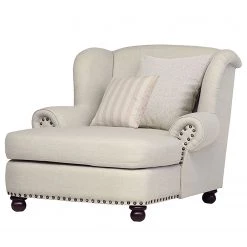 Ridgevalley Fauteuil XXL Dakota - Tissu beige