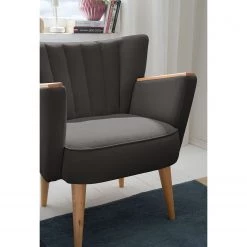 Mørteens Fauteuil Bauro - Gris foncé -Pas Cher Fauteuils Magasin 1000059422 190320 17181600392 GALLERYIMAGES P000000001000059422