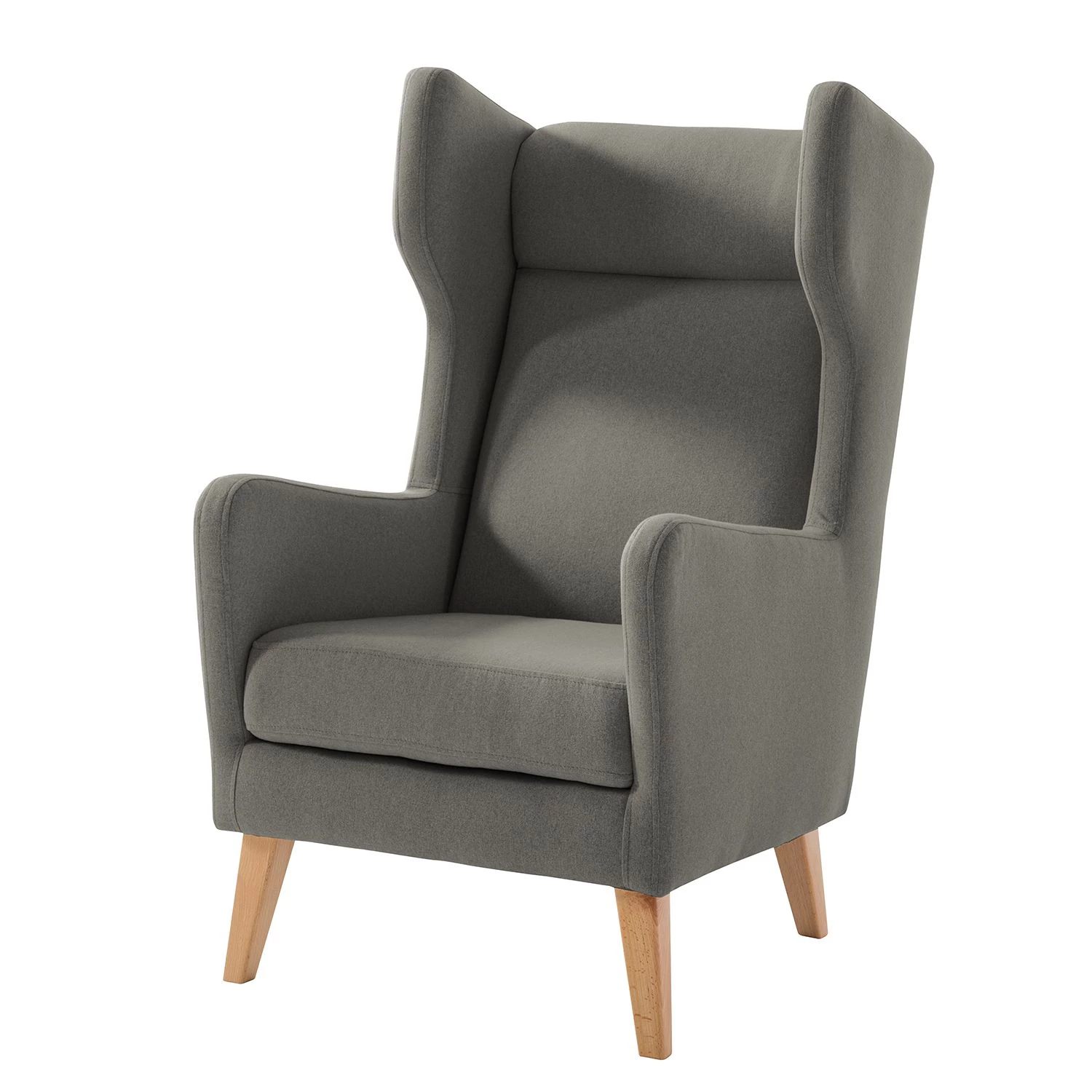 Mørteens Fauteuil à oreilles Bucoli - Gris - Avec repose-pieds 5 Mørteens Fauteuil à oreilles Bucoli - Gris - Avec repose-pieds – Image 3