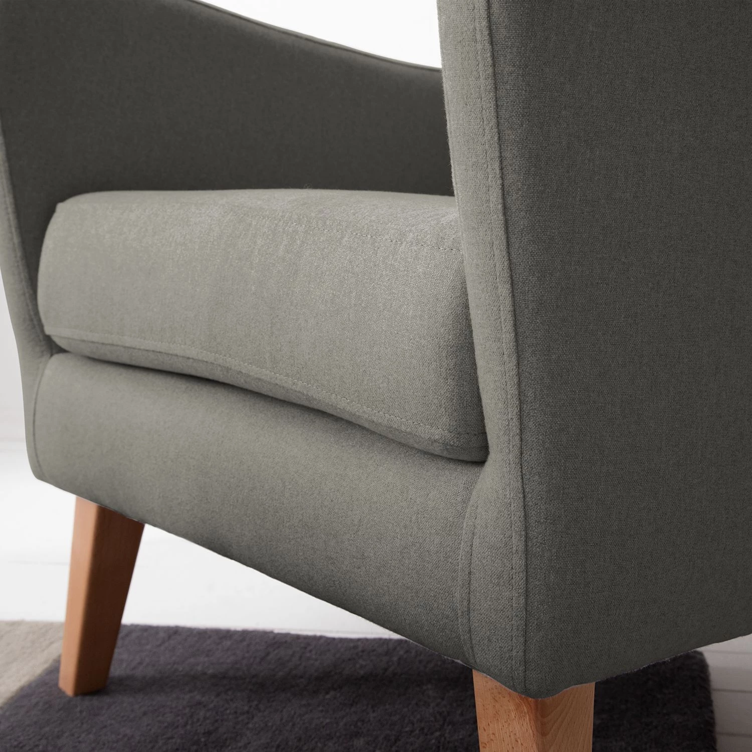 Mørteens Fauteuil à oreilles Bucoli - Gris - Avec repose-pieds 16 Mørteens Fauteuil à oreilles Bucoli - Gris - Avec repose-pieds – Image 14