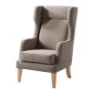 Mørteens Fauteuil à oreilles Grenfell - Taupe -Pas Cher Fauteuils Magasin 1000059528 190320 17185500600 IMAGE P000000001000059528