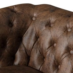 Ars manufacti Fauteuil Kamaru Imitation cuir - Marron chocolat -Pas Cher Fauteuils Magasin 1000085220 220223 070 DETAILS P000000001000085220