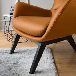 Studio Copenhagen Fauteuil Hepburn I - Cuir véritable Neka : Cognac - Noir -Pas Cher Fauteuils Magasin 1000114828 180713 152046259 MOOD GALLERYIMAGES P000000001000114828 mood