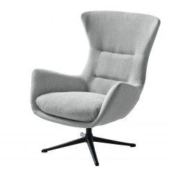 Studio Copenhagen Fauteuil Hepburn III - Tissu Saia: Gris clair - Noir