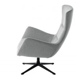 Studio Copenhagen Fauteuil Hepburn III - Tissu Saia: Gris clair - Noir -Pas Cher Fauteuils Magasin 1000116388 180830 12090783 GALLERYIMAGES P000000001000116388