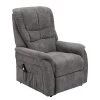 Modoform Fauteuil de relaxation Sasina - Microfibre - Gris foncé (avec aide au redressement) -Pas Cher Fauteuils Magasin 1000116888 220518 010 IMAGE P000000001000116888