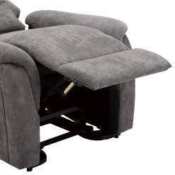 Modoform Fauteuil de relaxation Sasina - Microfibre - Gris foncé (avec aide au redressement) -Pas Cher Fauteuils Magasin 1000116888 220518 070 DETAILS P000000001000116888