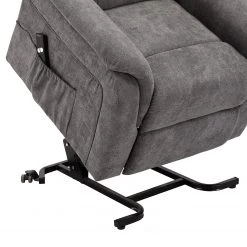 Modoform Fauteuil de relaxation Sasina - Microfibre - Gris foncé (avec aide au redressement) -Pas Cher Fauteuils Magasin 1000116888 220518 080 DETAILS P000000001000116888