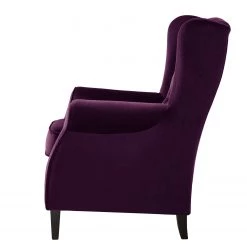 Maison Belfort Fauteuil à oreilles Luro - Velours -Pas Cher Fauteuils Magasin 1000117561 190712 10052500003 DETAILS P000000001000117561