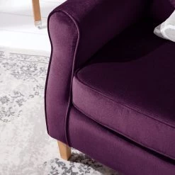 Maison Belfort Fauteuil à oreilles Luro - Velours -Pas Cher Fauteuils Magasin 1000117561 200528 17201100005 DETAILS P000000001000117561