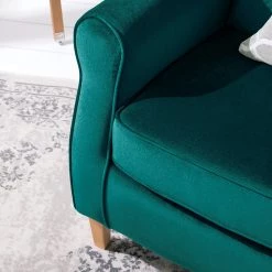 Maison Belfort Fauteuil à oreilles Luro - Velours -Pas Cher Fauteuils Magasin 1000117563 200528 17202300010 DETAILS P000000001000117563