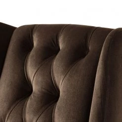 Maison Belfort Fauteuil à oreilles Luro - Velours -Pas Cher Fauteuils Magasin 1000117569 190712 10052600027 DETAILS P000000001000117569