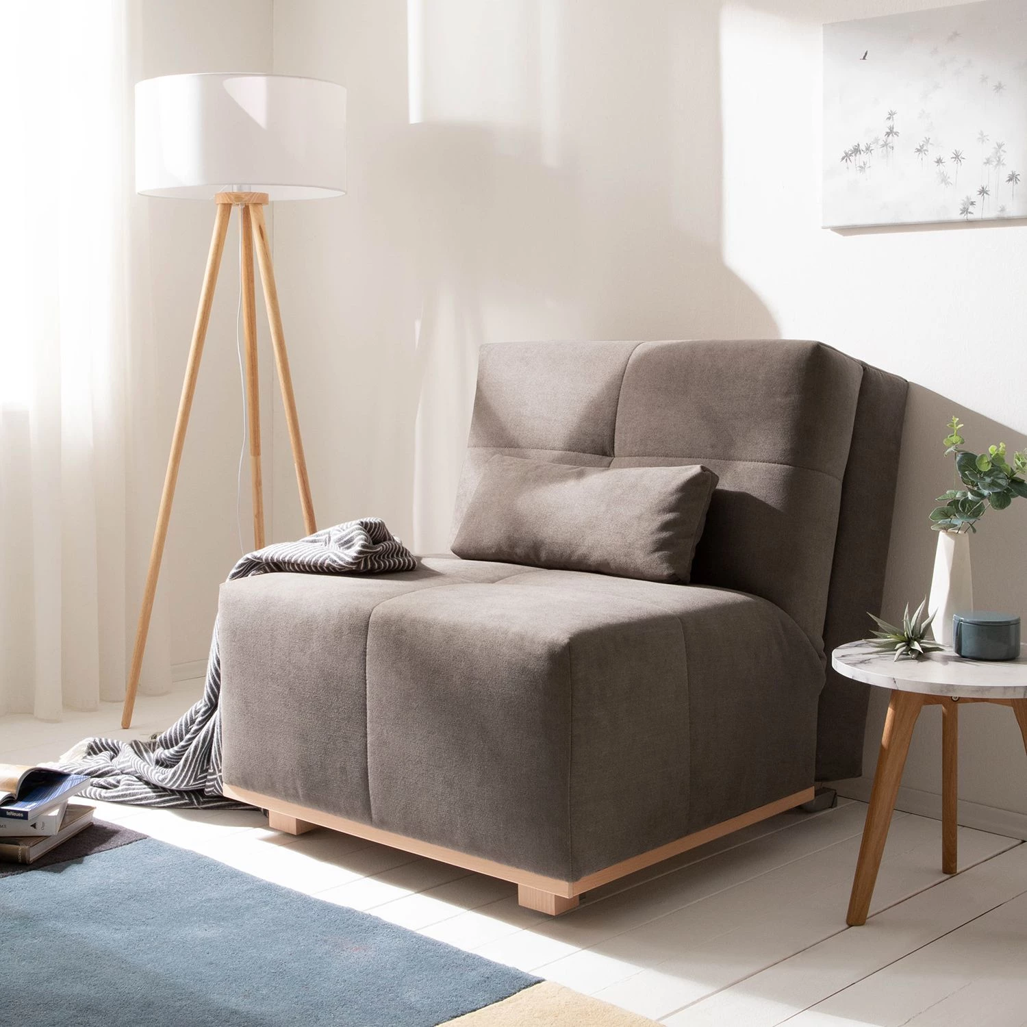 Loftscape Fauteuil convertible Simla II - Microfibre - Cubanite 4 Loftscape Fauteuil convertible Simla II - Microfibre - Cubanite – Image 2