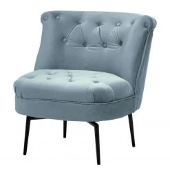 Jack & Alice Fauteuil Jonas II - Velours - Bleu pastel