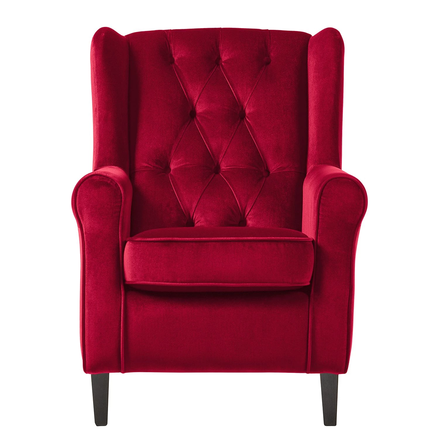 Maison Belfort Fauteuil à oreilles Luro - Rouge 6 Maison Belfort Fauteuil à oreilles Luro - Rouge – Image 4
