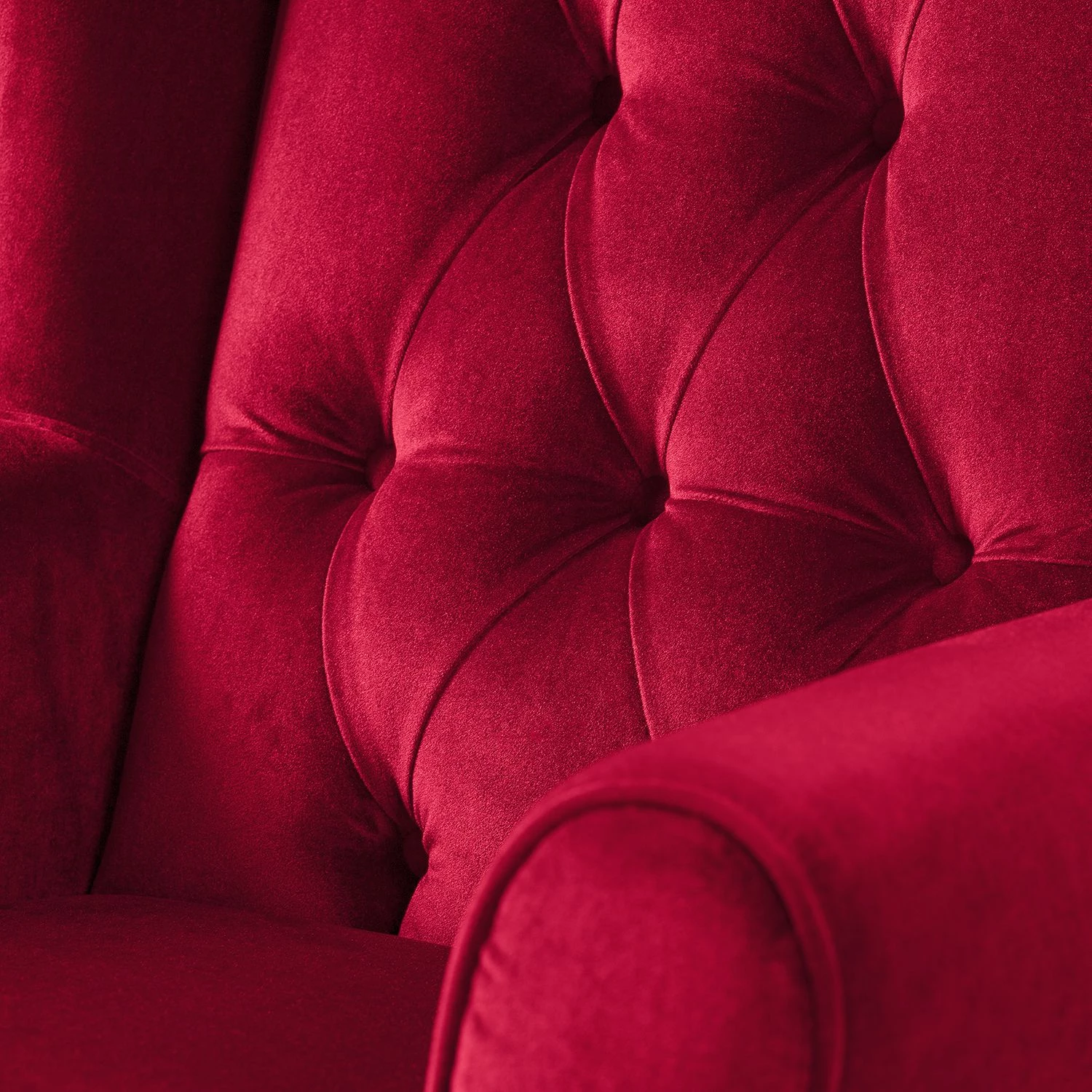 Maison Belfort Fauteuil à oreilles Luro - Rouge 15 Maison Belfort Fauteuil à oreilles Luro - Rouge – Image 13