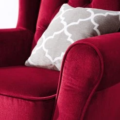 Maison Belfort Fauteuil à oreilles Luro - Rouge 24 Maison Belfort Fauteuil à oreilles Luro - Rouge -Pas Cher Fauteuils Magasin 1000122222 200528 17211300029 DETAILS P000000001000122222