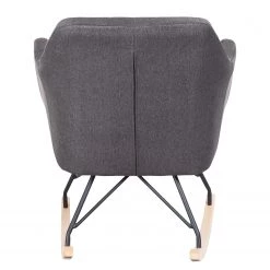 Mørteens Rocking chair Leedy - Tissu / Hêtre massif - Gris foncé / Hêtre -Pas Cher Fauteuils Magasin 1000123856 181030 16260764 GALLERYIMAGES P000000001000123856