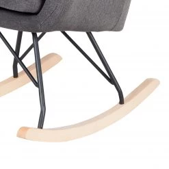 Mørteens Rocking chair Leedy - Tissu / Hêtre massif - Gris foncé / Hêtre -Pas Cher Fauteuils Magasin 1000123856 181030 16260766 GALLERYIMAGES P000000001000123856