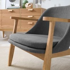 Mørteens Fauteuil Londo - Tissu - Gris -Pas Cher Fauteuils Magasin 1000126065 190509 10203500014 GALLERYIMAGES P000000001000126065