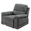 Modoform Fauteuil de relaxation Leticia - Microfibre - Gris -Pas Cher Fauteuils Magasin 1000126858 180724 18571917 IMAGE P000000001000126858