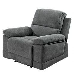 Modoform Fauteuil de relaxation Leticia - Microfibre - Gris