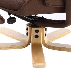 Modoform Fauteuil de relaxation Sund - Microfibre / Hévéa massif - Marron / Hévéa -Pas Cher Fauteuils Magasin 1000126873 180906 15154506 GALLERYIMAGES P000000001000126873