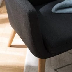 Mørteens Fauteuil Nicholas - Tissu - Anthracite -Pas Cher Fauteuils Magasin 1000126885 210416 07533000005 DETAILS P000000001000126885