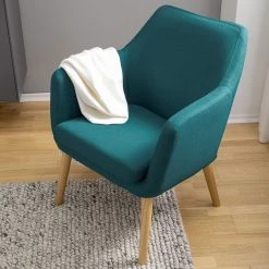 Mørteens Fauteuil Nicholas - Tissu - Bleu pétrole -Pas Cher Fauteuils Magasin 1000126887 201103 11475800002 MOOD DETAILS P000000001000126887 mood