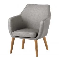 Mørteens Fauteuil Nicholas - Tissu - Gris clair