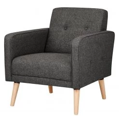 Mørteens Fauteuil Daru II - Tissage à plat - Gris foncé