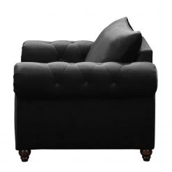 Jack & Alice Fauteuil Solita - Velours - Noir - Sans repose-pieds -Pas Cher Fauteuils Magasin 1000135642 181018 162943299 GALLERYIMAGES P000000001000135642