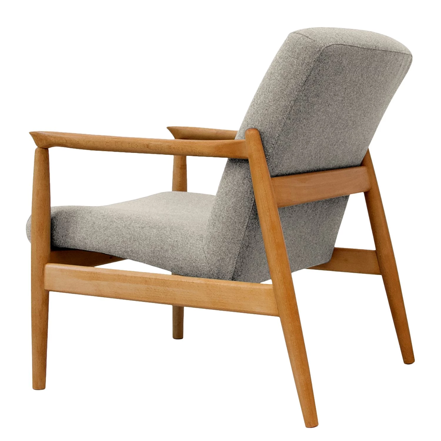 Studio Copenhagen Fauteuil Froid - Tissu - Tissu Claris: Gris - Marron clair 5 Studio Copenhagen Fauteuil Froid - Tissu - Tissu Claris: Gris - Marron clair – Image 3