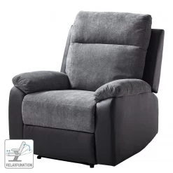 Loftscape Fauteuil de relaxation Warmun - Imitation cuir / Microfibre - Noir / Gris -Pas Cher Fauteuils Magasin 1000139815 200731 14233300002 ICON DETAILS P000000001000139815 icon seal
