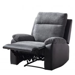 Loftscape Fauteuil de relaxation Warmun - Imitation cuir / Microfibre - Noir / Gris -Pas Cher Fauteuils Magasin 1000139815 200731 14233500004 DETAILS P000000001000139815