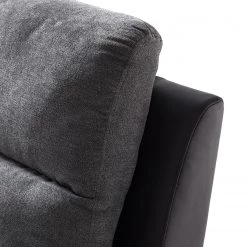 Loftscape Fauteuil de relaxation Warmun - Imitation cuir / Microfibre - Noir / Gris -Pas Cher Fauteuils Magasin 1000139815 200731 14233900009 DETAILS P000000001000139815