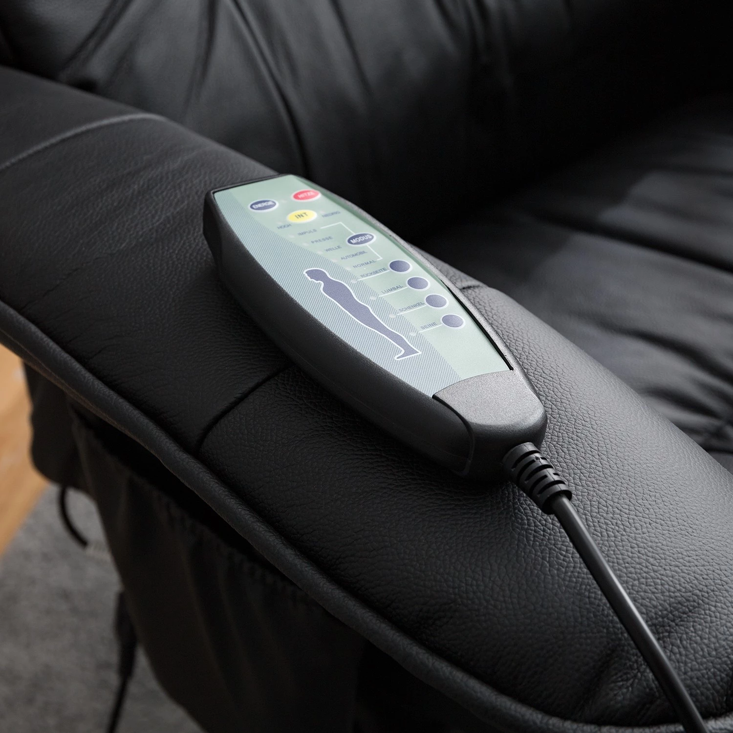 Loftscape Fauteuil de relaxation Wesburn II - Cuir véritable / Imitation cuir - Noir 19 Loftscape Fauteuil de relaxation Wesburn II - Cuir véritable / Imitation cuir - Noir – Image 17